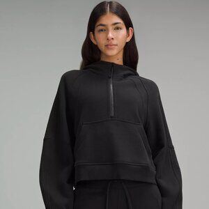 Scuba Oversized Half-Zip Hoodie - XS/S Black Like New